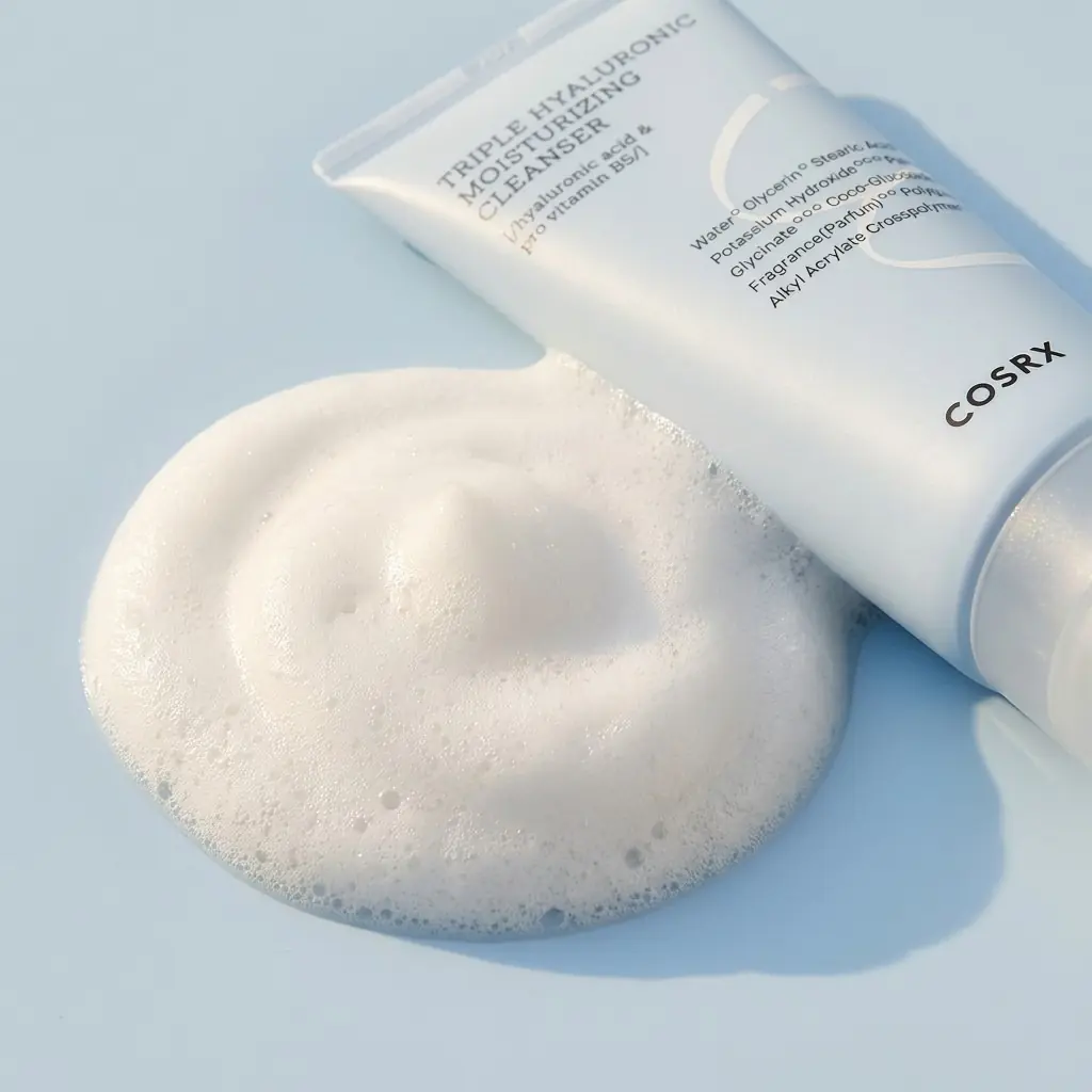 COSRX Hydrium Triple Hyaluronic Moisture Cleanser 150ml — Kremsi Zengin Köpük