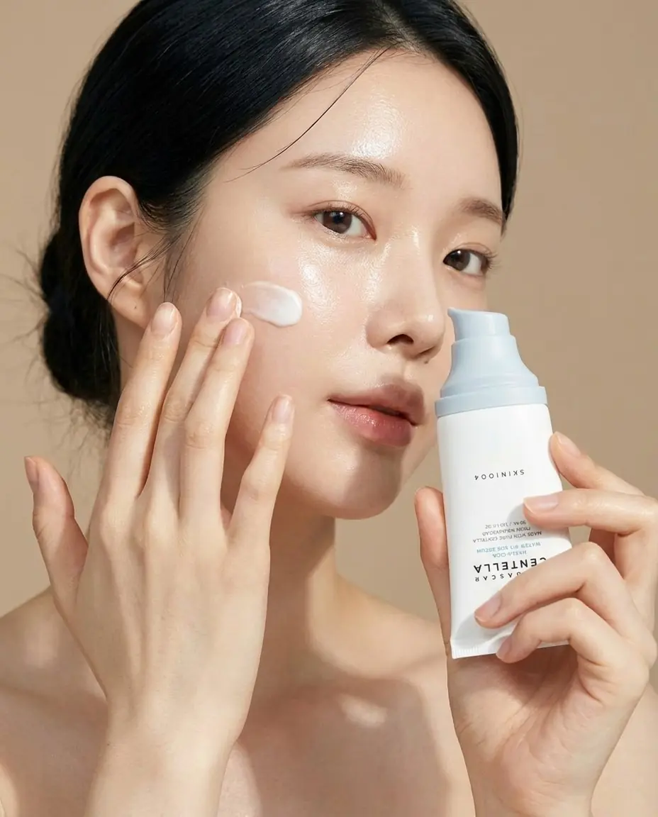 SKIN1004 Madagascar Centella Hyalu-Cica Water-Fit Sun Serum 50ml — Rutinin son adımı