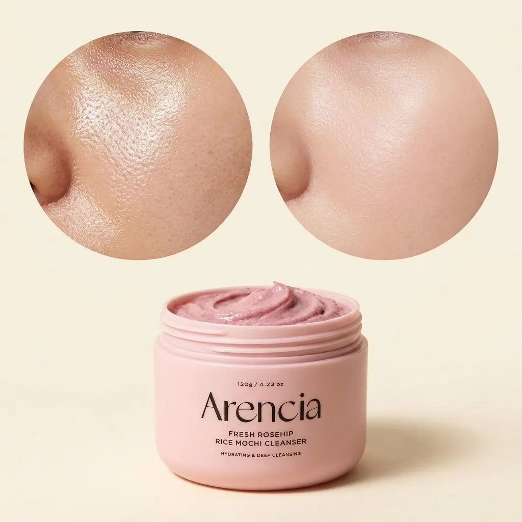 Arencia Fresh Rosehip Rice Mochi Cleanser 120g — Klinik test edilmiş