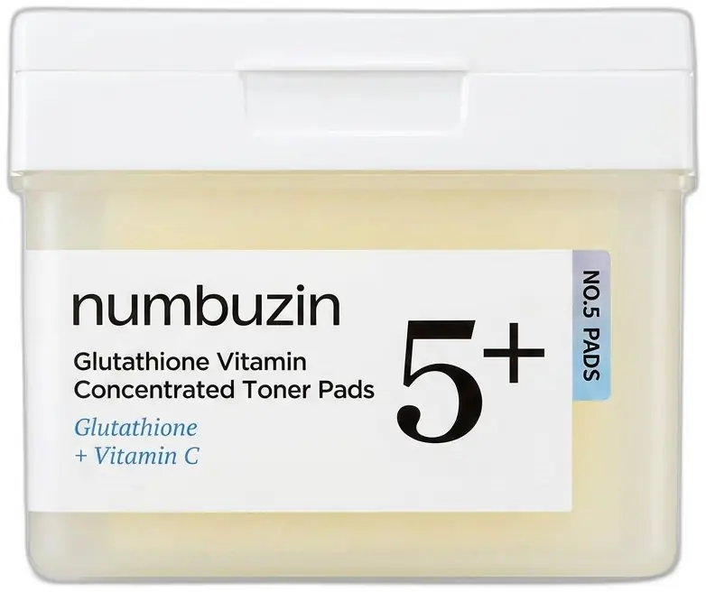 Numbuzin No.5+ Glutathione Vitamin Concentrated Toner Pads 70 pcs