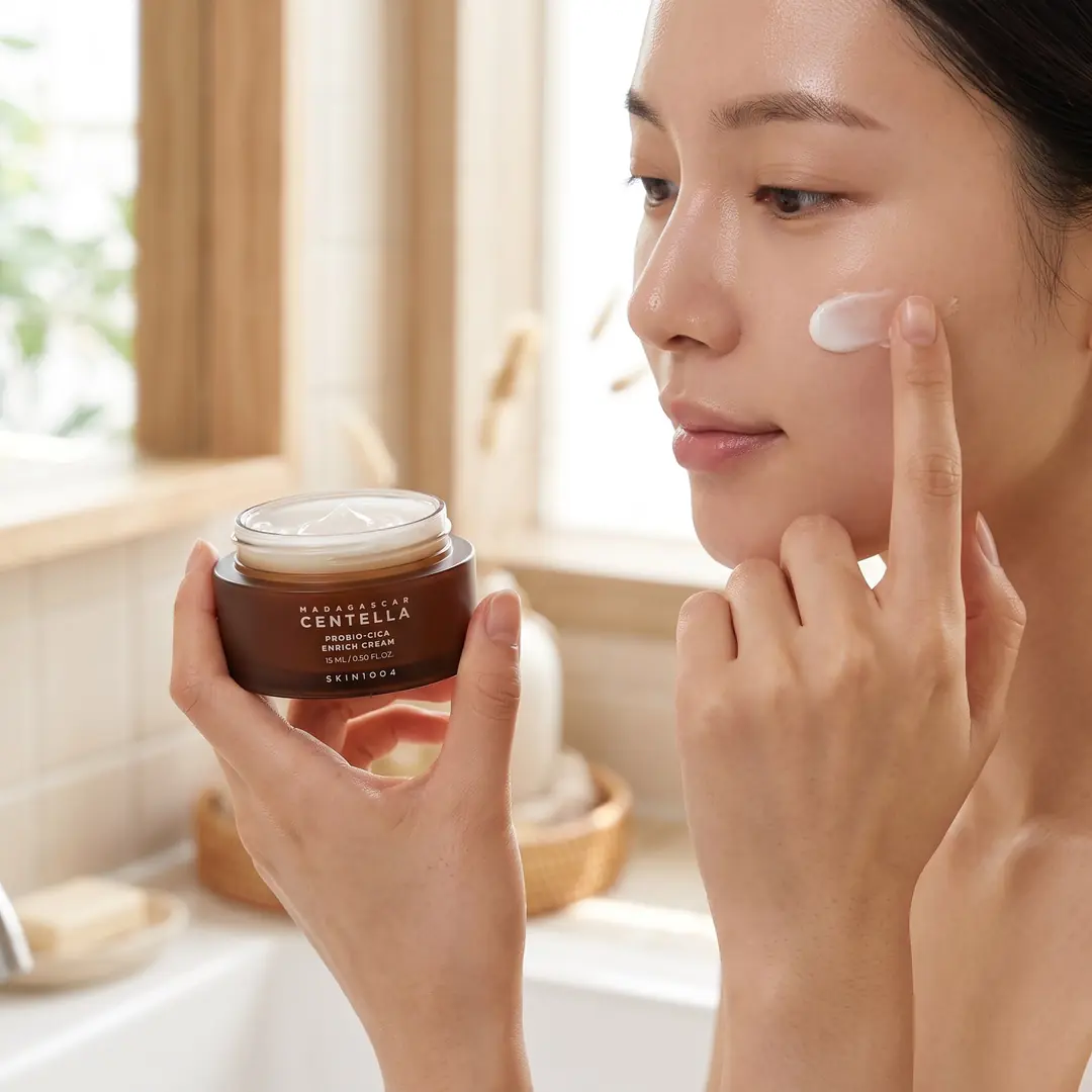 SKIN1004 Madagascar Centella Probio-Cica Enrich Cream 15ml — Kore orijinal, PRIMO+ güvencesi