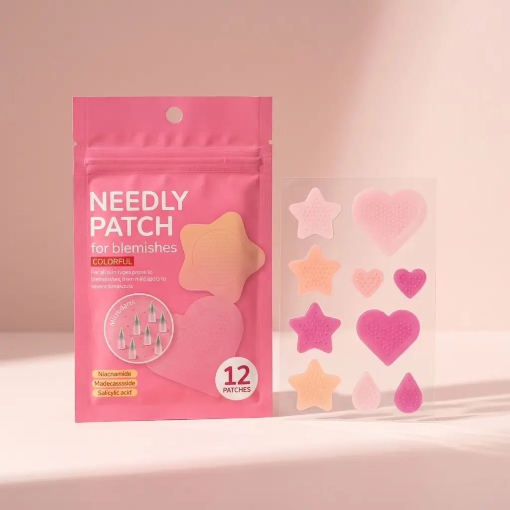 NEEDLY Patch for Blemishes Colorful 12 pcs — Dört Şekil, On İki Adet