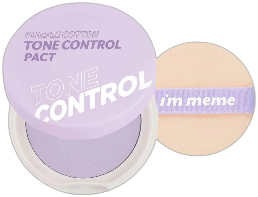 I'M MEME Purple Cotton Tone Control Pact
