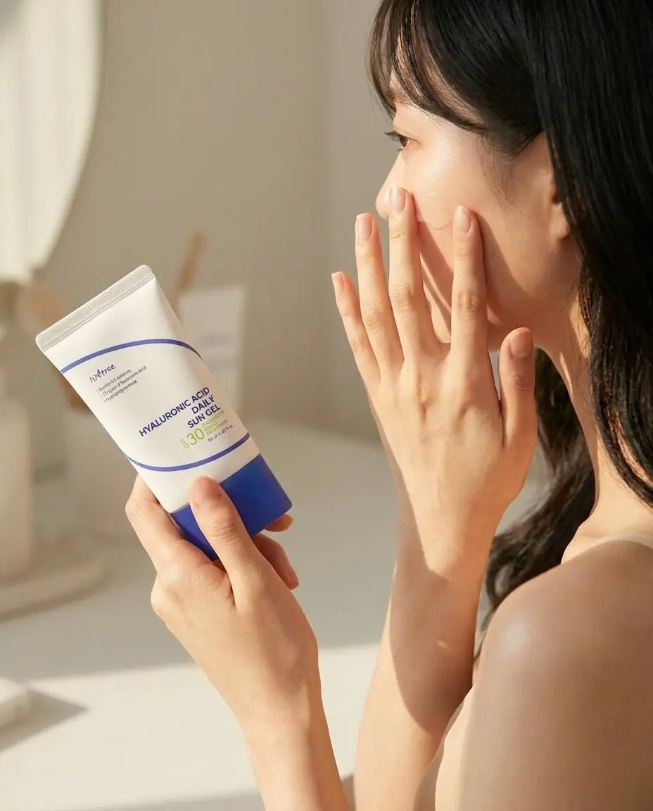 ISNTREE Hyaluronic Acid Daily Sun Gel 50ml — Rutine zahmetsiz eklenir