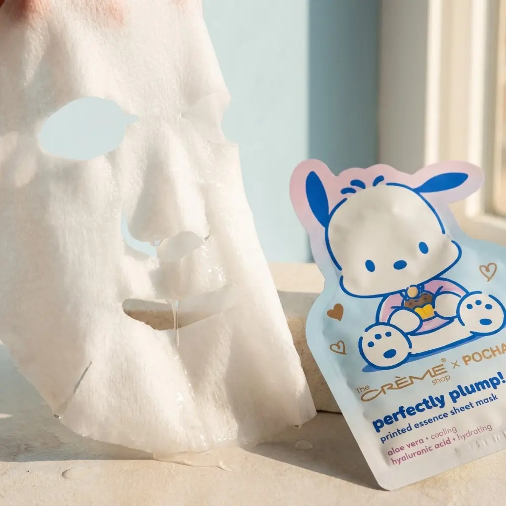 The Creme Shop Sanrio Pochacco Printed Essence Sheet Mask Perfectly Plump — Esansla doymuş sheet