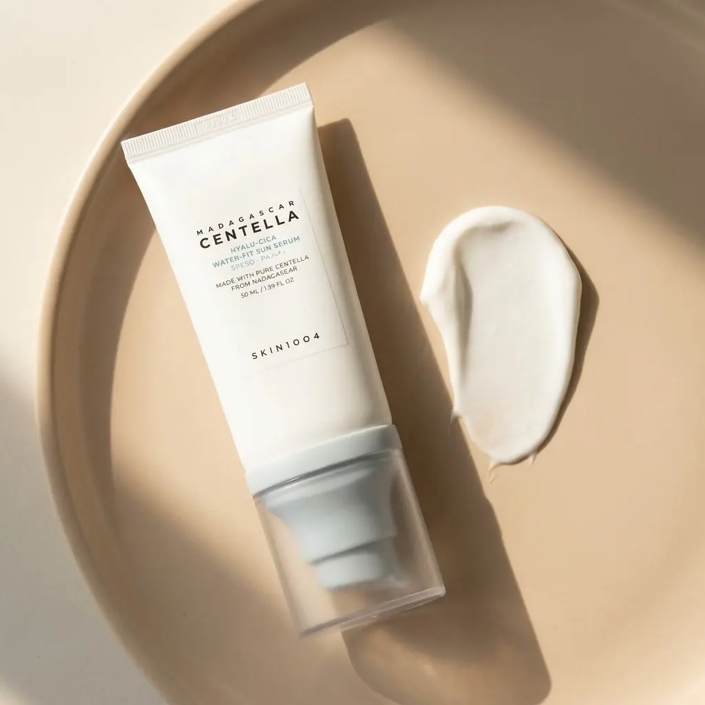 SKIN1004 Madagascar Centella Hyalu-Cica Water-Fit Sun Serum 50ml — Kore orijinal, PRIMO+ güvencesi
