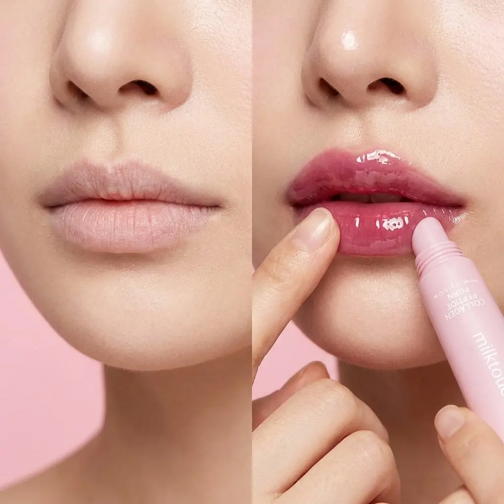 Milk Touch Glow Up Collagen Lip Balm 15g — Çift parlaklık etkisi
