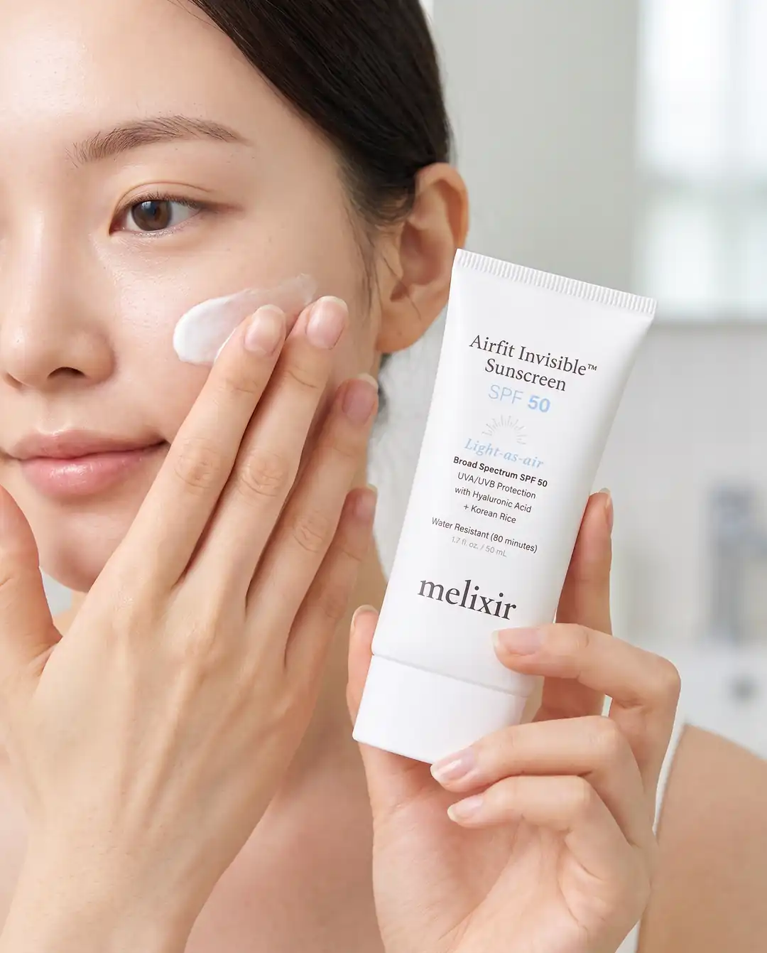 MELIXIR Airfit Invisible Sunscreen SPF 50ml — Makyaj Altı Baz