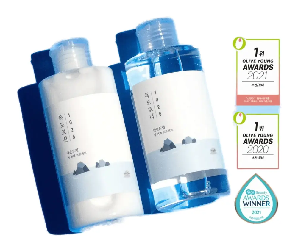 ROUND LAB 1025 Dokdo Toner 200ml + Lotion 200ml Set