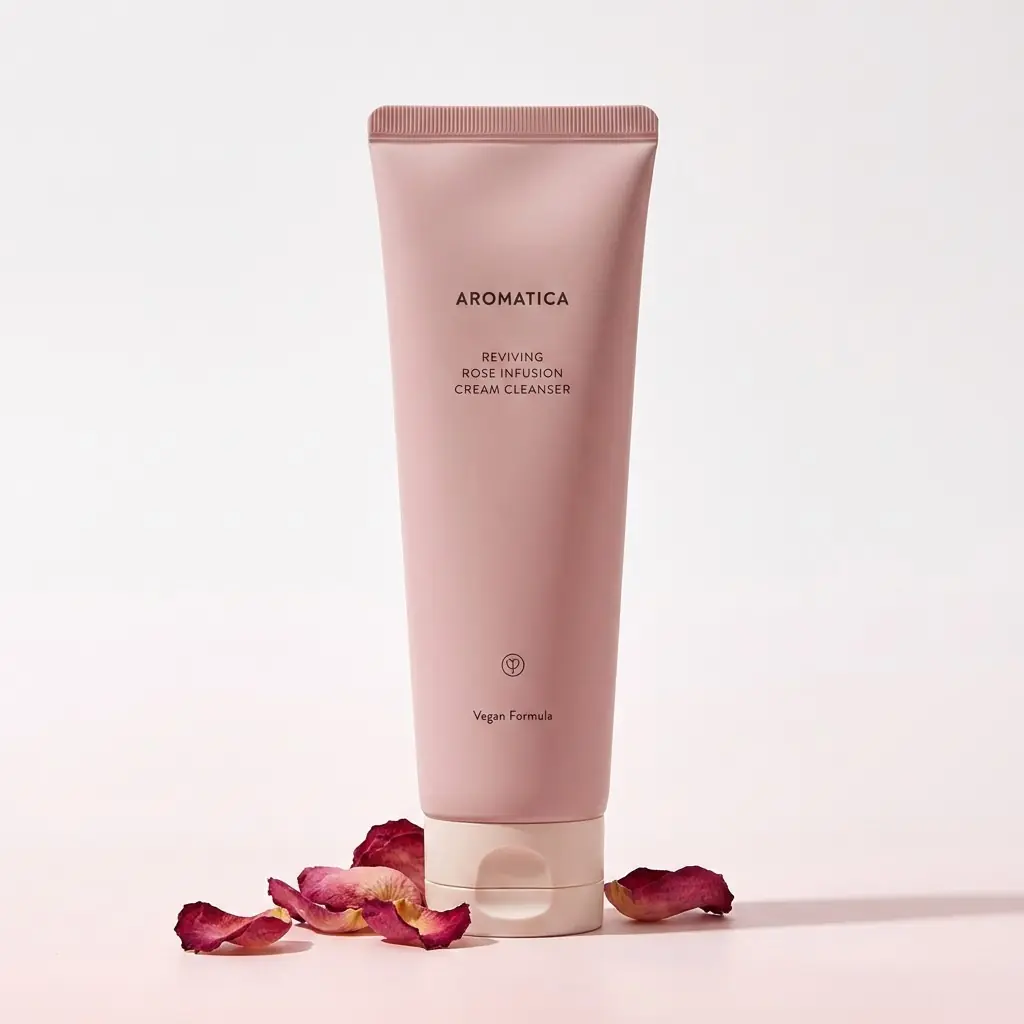 Aromatica Reviving Rose Infusion Cream Cleanser 145g — Bitkisel öz bakımı