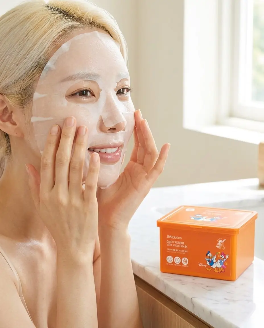 JMSOLUTION Disney Quick Routine Vita C Mask 30 pcs — Günlük aydınlık desteği