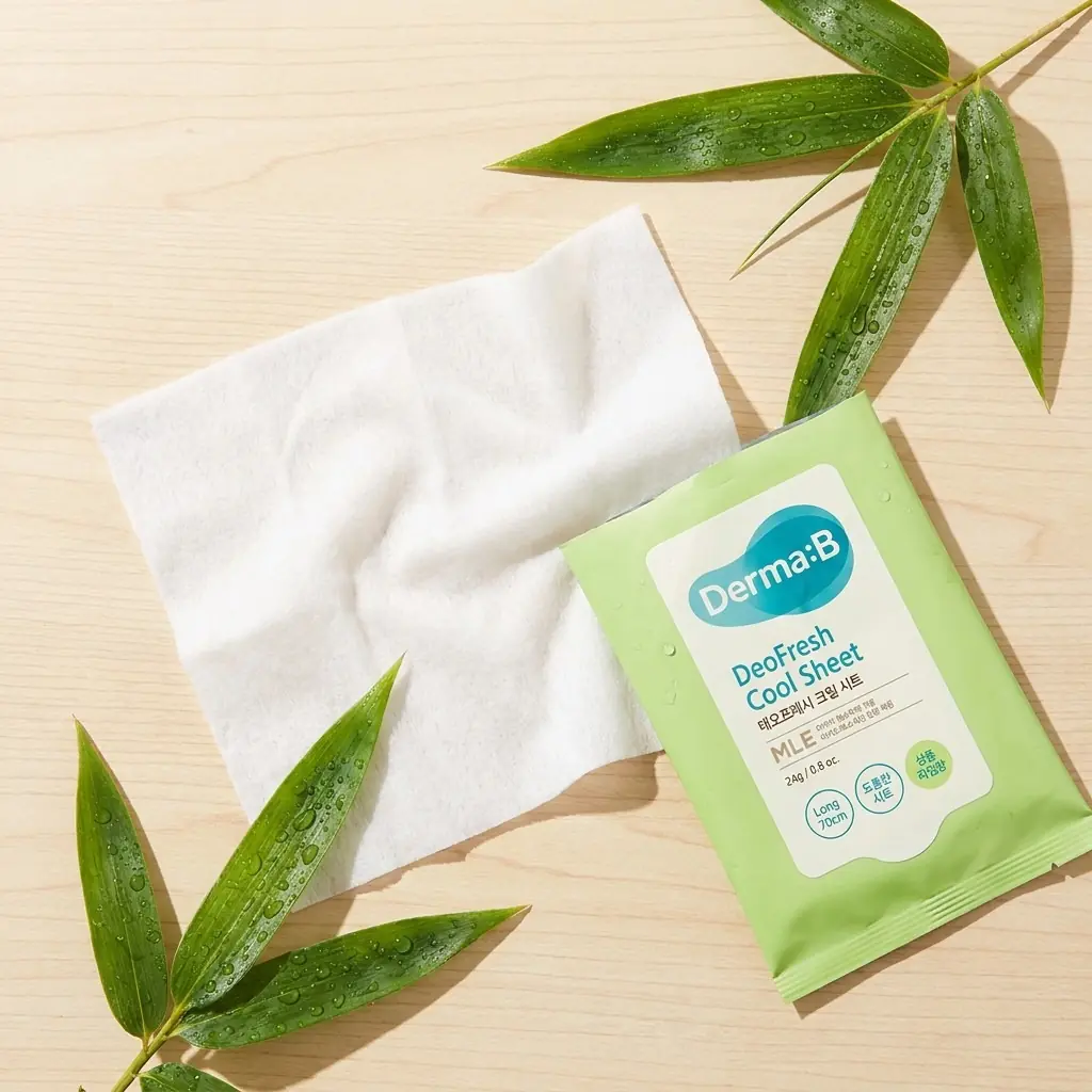 Derma:B DeoFresh Cool Sheet 24g — 5 Adet Hijyenik Paket