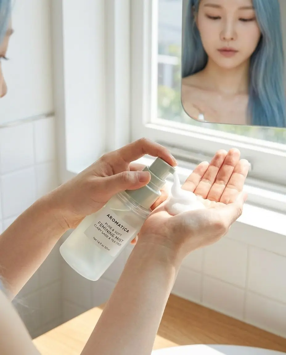 Aromatica Pure & Soft Feminine Mist Clary Sage & Tea Tree 50ml — Günlük nazik bakım