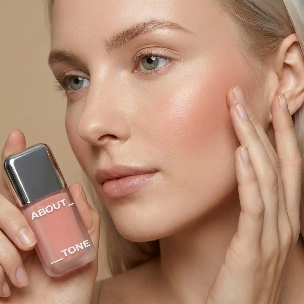 ABOUT TONE Skin Layer Fit Blusher — Saydam beyaz kapak