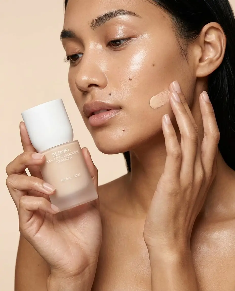 Elroel Blanc Cover Skin-Adaptive Foundation 30ml — 220 Light Warm tonu
