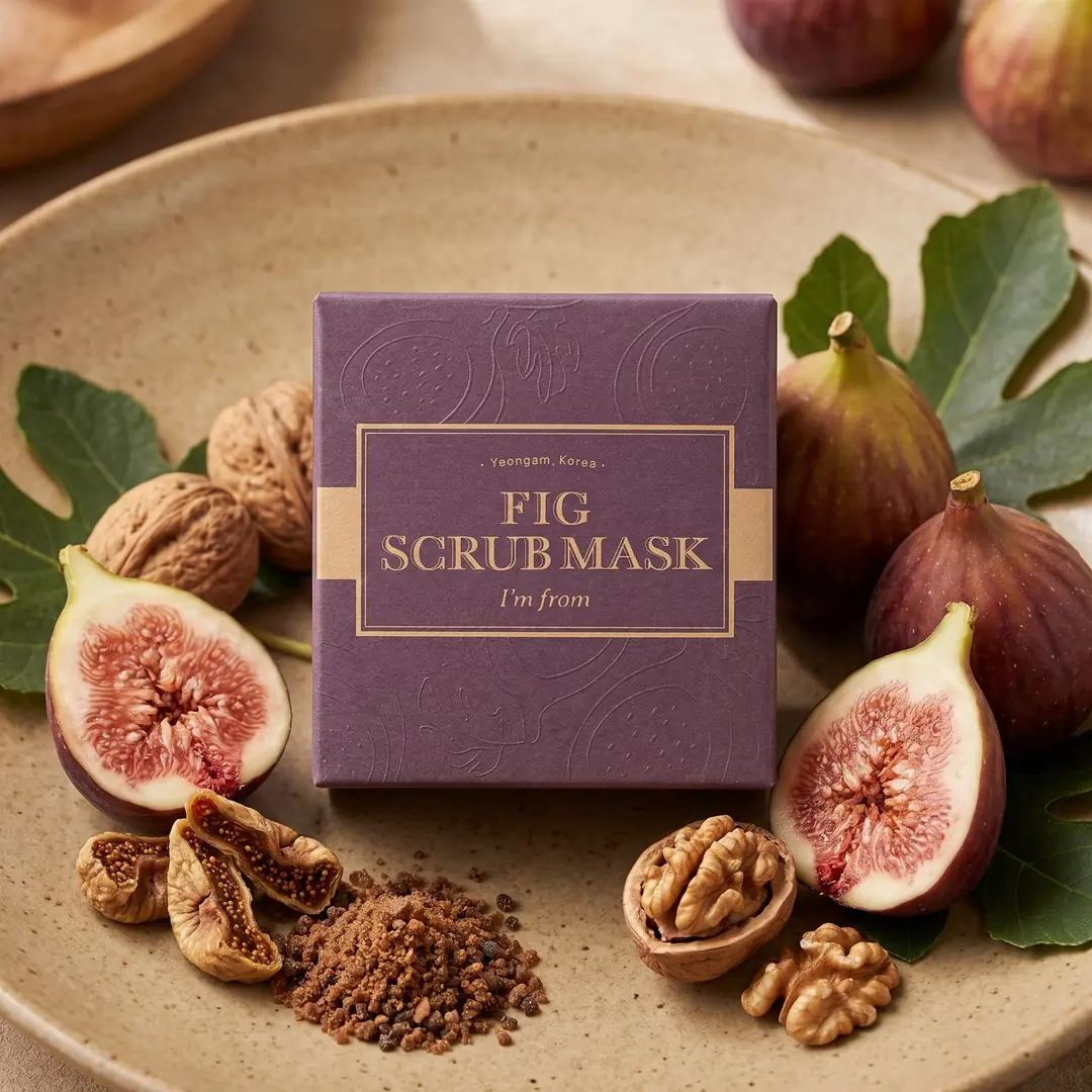I'm From Fig Scrub Mask 120g — Kahverengi şeker dokusu