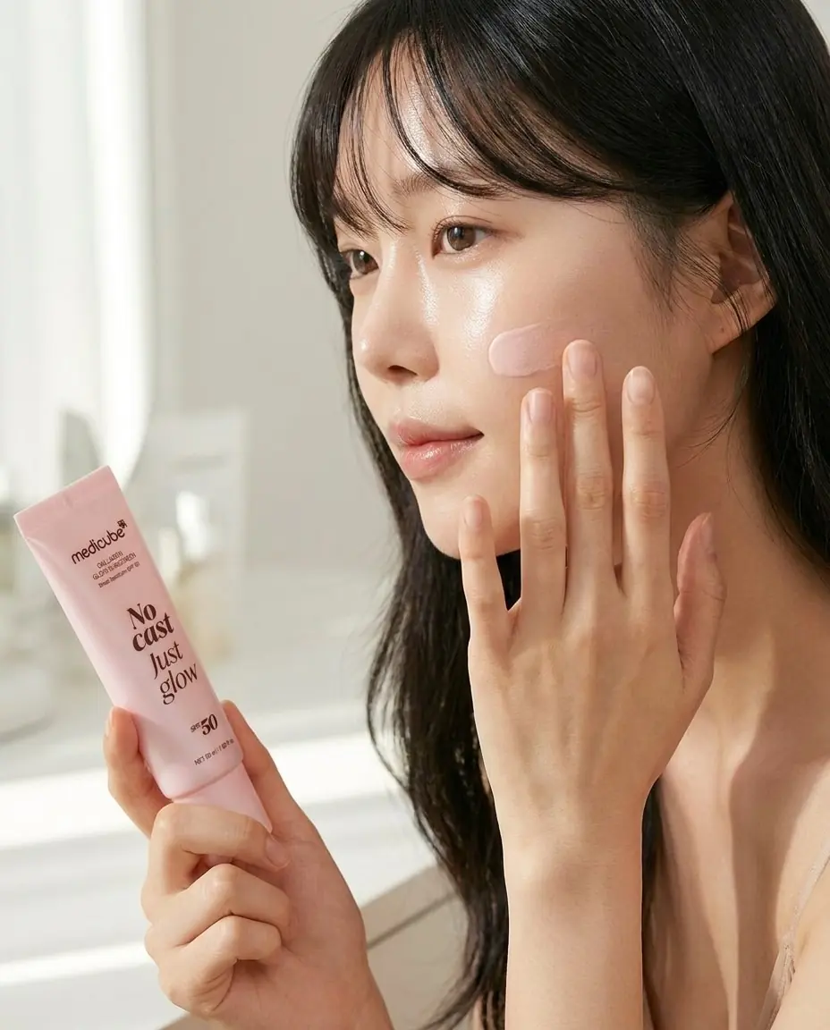 Medicube Glow Collagen Sunscreen SPF 50ml — Bariyer dostu bitiş