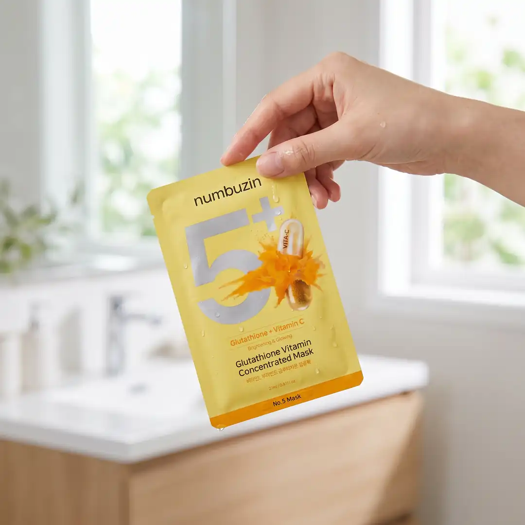 Numbuzin No.5 Glutathione Vitamin Concentrated Mask 5 pcs — Beş numaralı çeşit