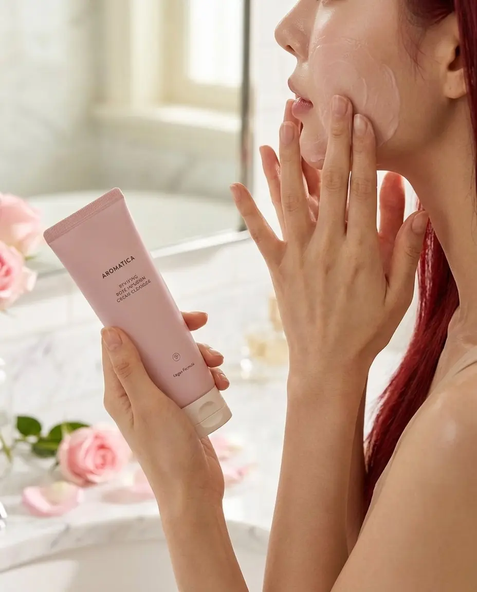 Aromatica Reviving Rose Infusion Cream Cleanser 145g — Günlük nazik yüz temizliği