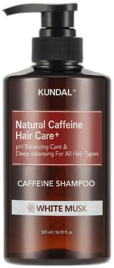 KUNDAL Natural Caffeine & Intensive Scalp Care+ Scalp Shampoo 500ml · Baby Powder
