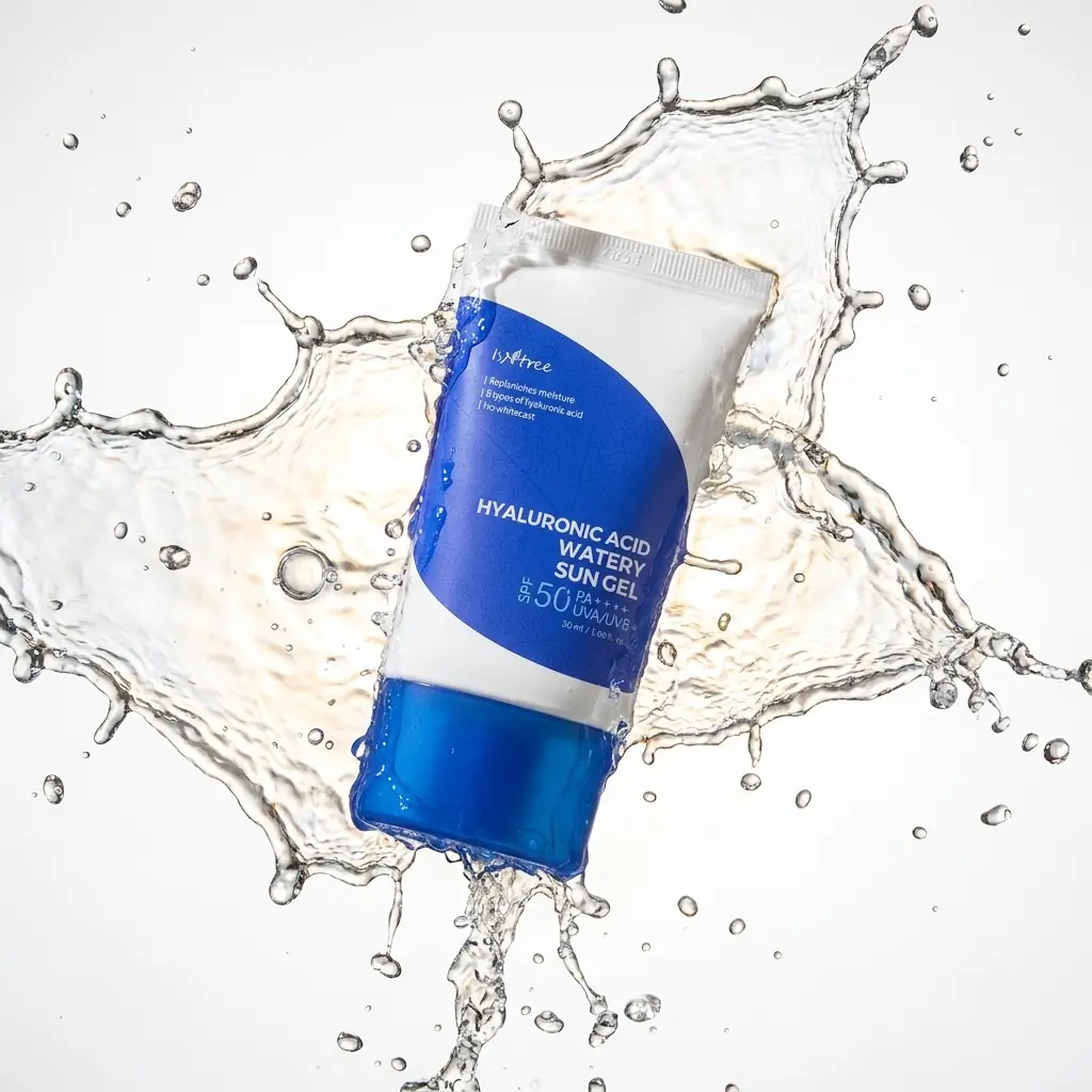 ISNTREE HA Watery Sun Gel SPF50+ 50ml — Krem gibi nemli koruma