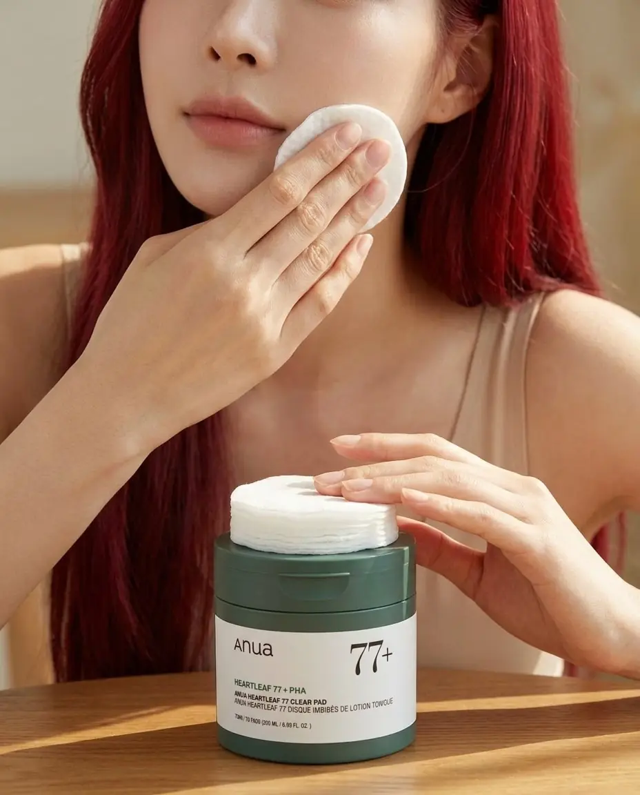 Anua Heartleaf 77 Clear Pad 205ml 70 pcs — Çift Yüzlü Kullanım