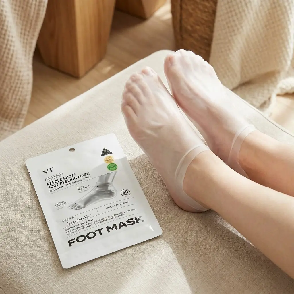 VT COSMETICS Reedle Shot Foot Peeling Mask — Yatıştırıcı bakım