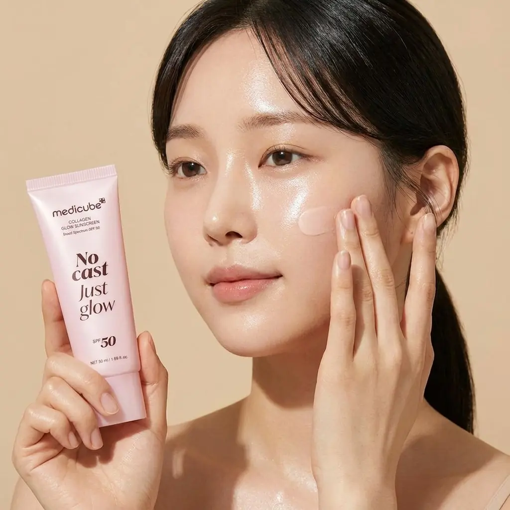 Medicube Glow Collagen Sunscreen SPF 50ml — %89 nem esansı