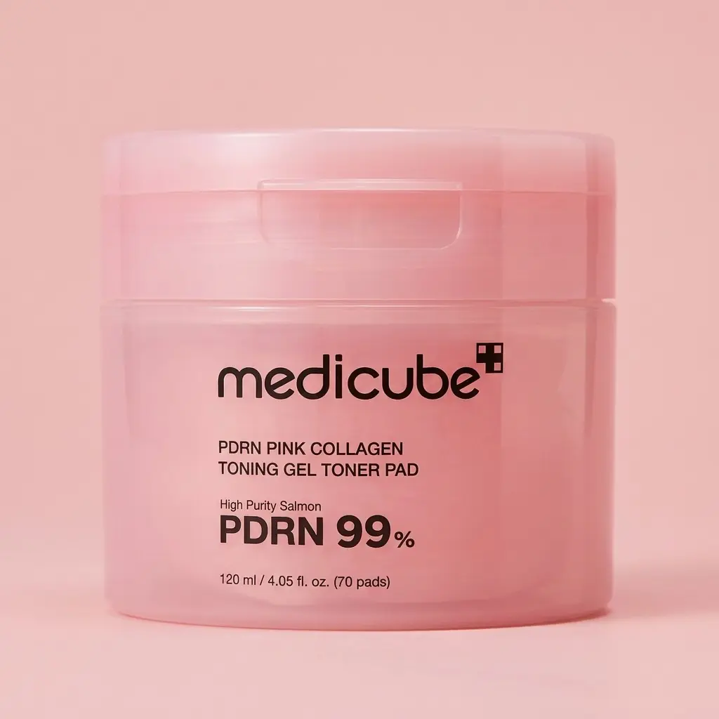 Medicube PDRN Pink Collagen Toning Gel Toner Pad 70 pcs — 70 adet pratik kavanoz