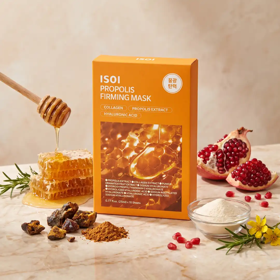 ISOI Propolis Firming Mask 5 pcs — Üç aktif, tek sayfa
