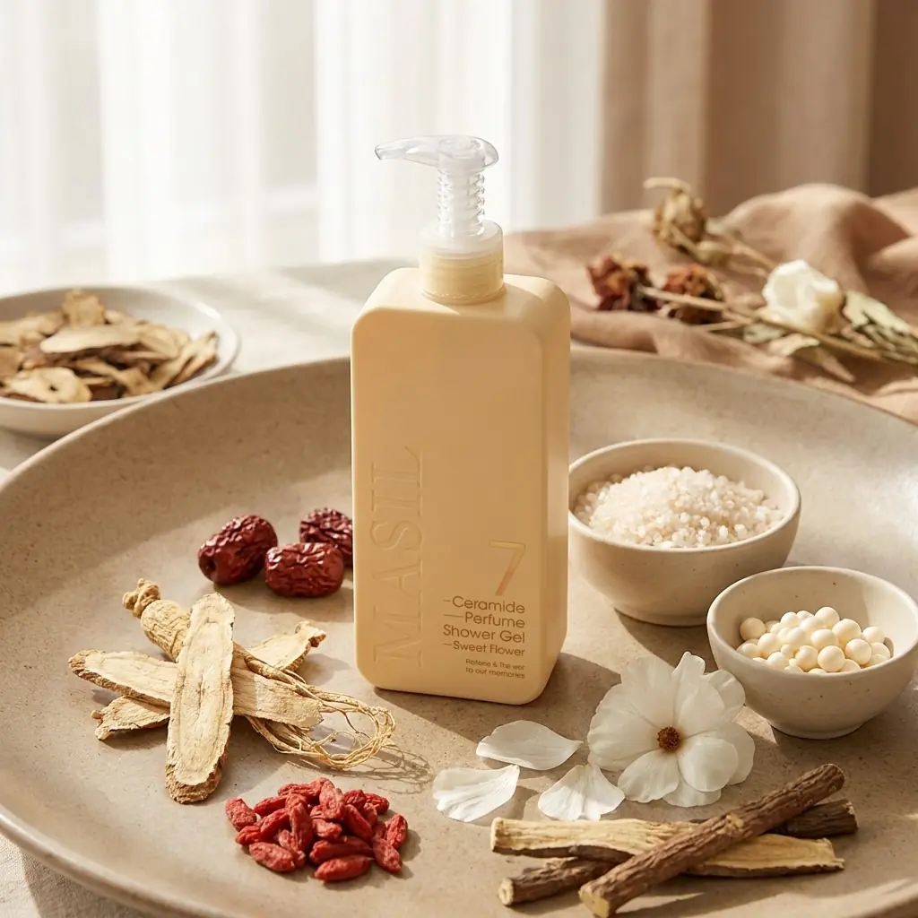 MASIL 7 Ceramide Perfume Shower Gel 300ml — Seramid ve Hanbang