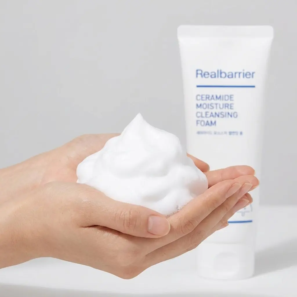 Real Barrier Ceramide Moisture Cleansing Foam 120ml — 11 boyutlu hyaluronik asit