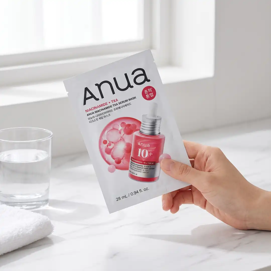 Anua Niacinamide TXA Serum Mask 28ml — Gün boyu aydınlık görünüm
