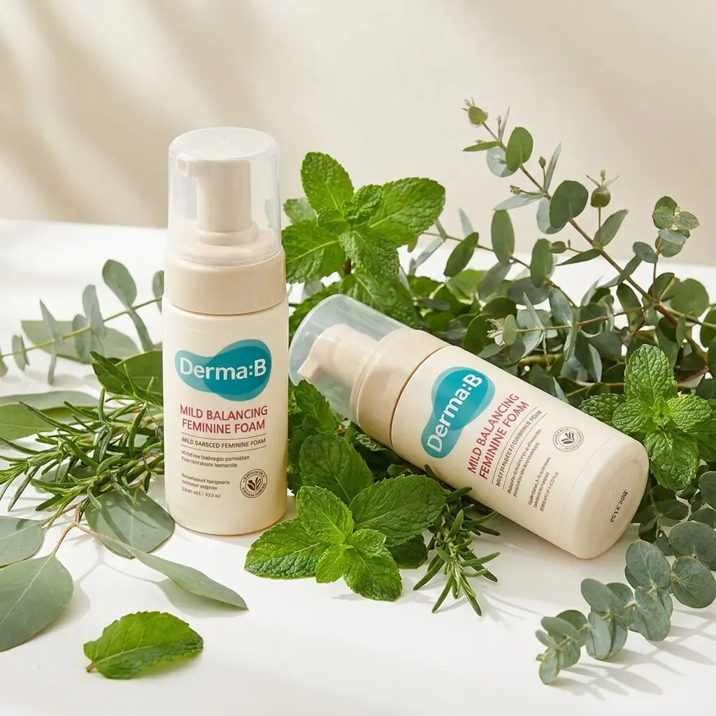 Derma:B Mild Balancing Feminine Foam 150ml — Bitkisel + probiyotik kompleks