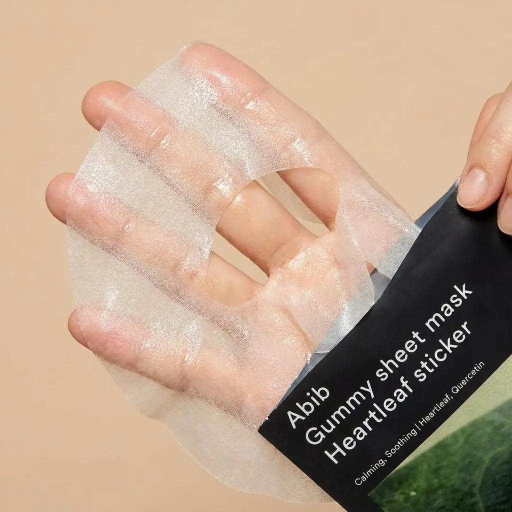 Abib Gummy Sheet Mask Tekil Heartleaf/Madecassoside Sticker — Kremsi ipeksi esans