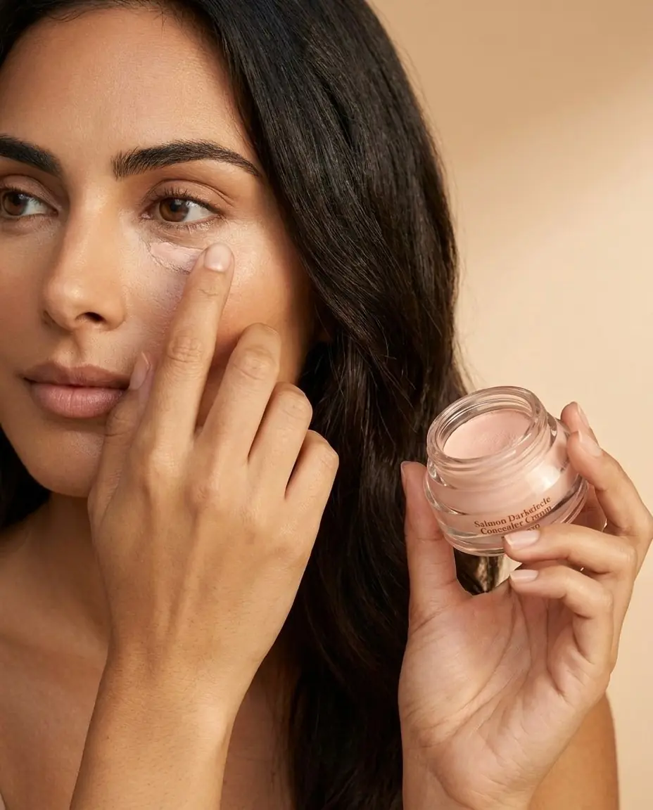 Skinfood Salmon Darkcircle Concealer Cream 10g — Pürüzsüz, bütünleşik bitiş