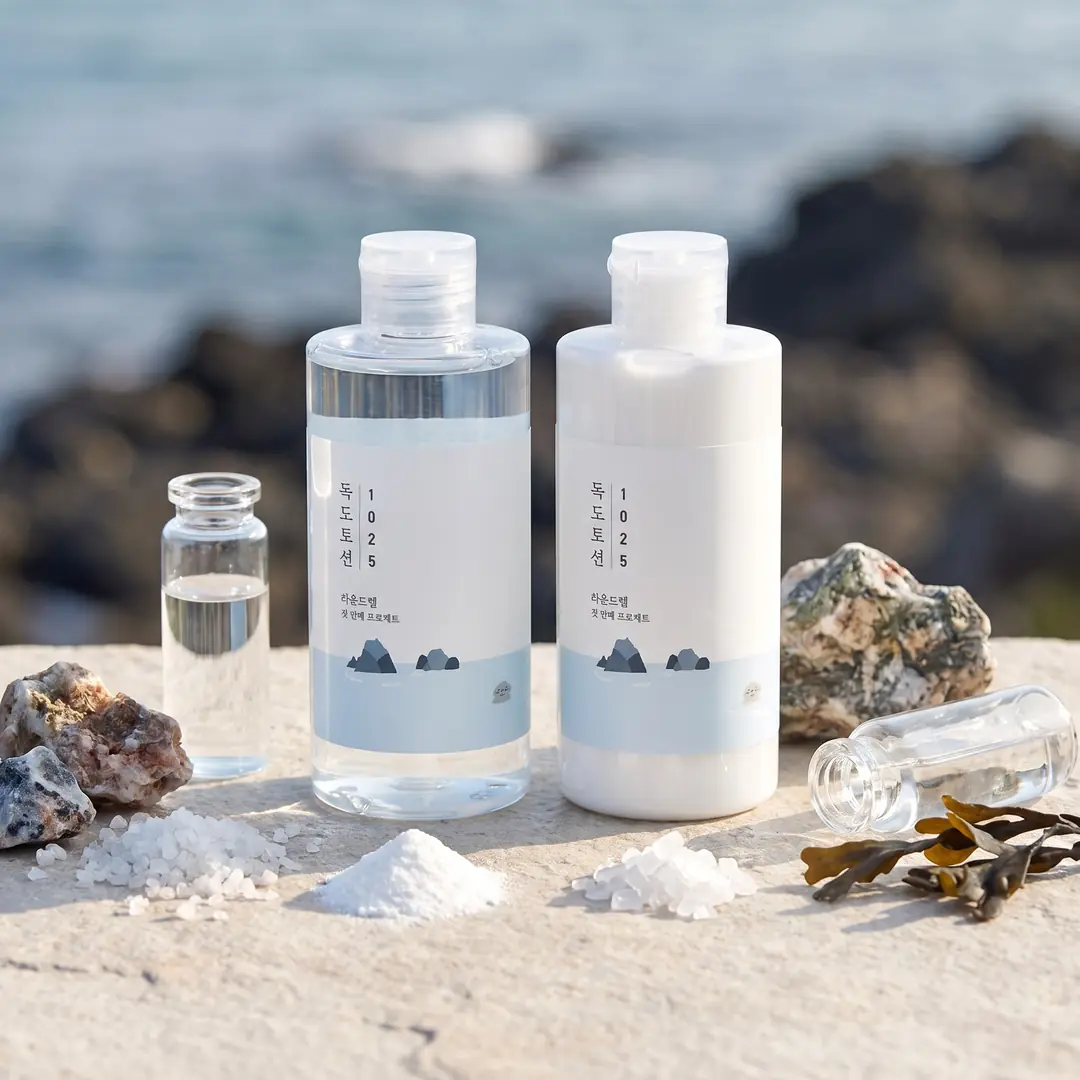 ROUND LAB 1025 Dokdo Toner 200ml + Lotion 200ml Set — Ferah Nem Ritüeli