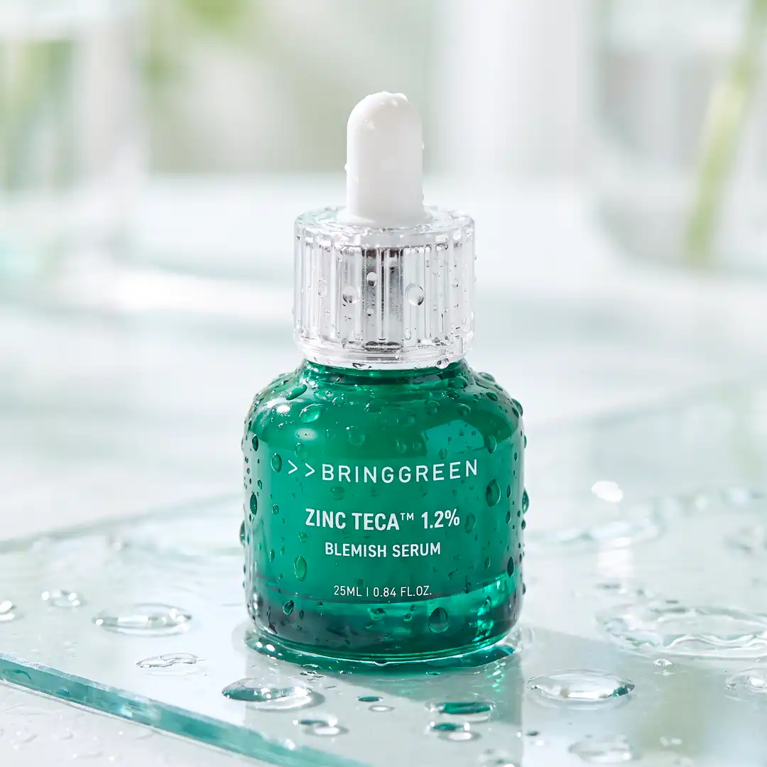 Bring Green Zinc Teca Blemish Serum 25ml — Üç katlı yatıştırıcı yaprak