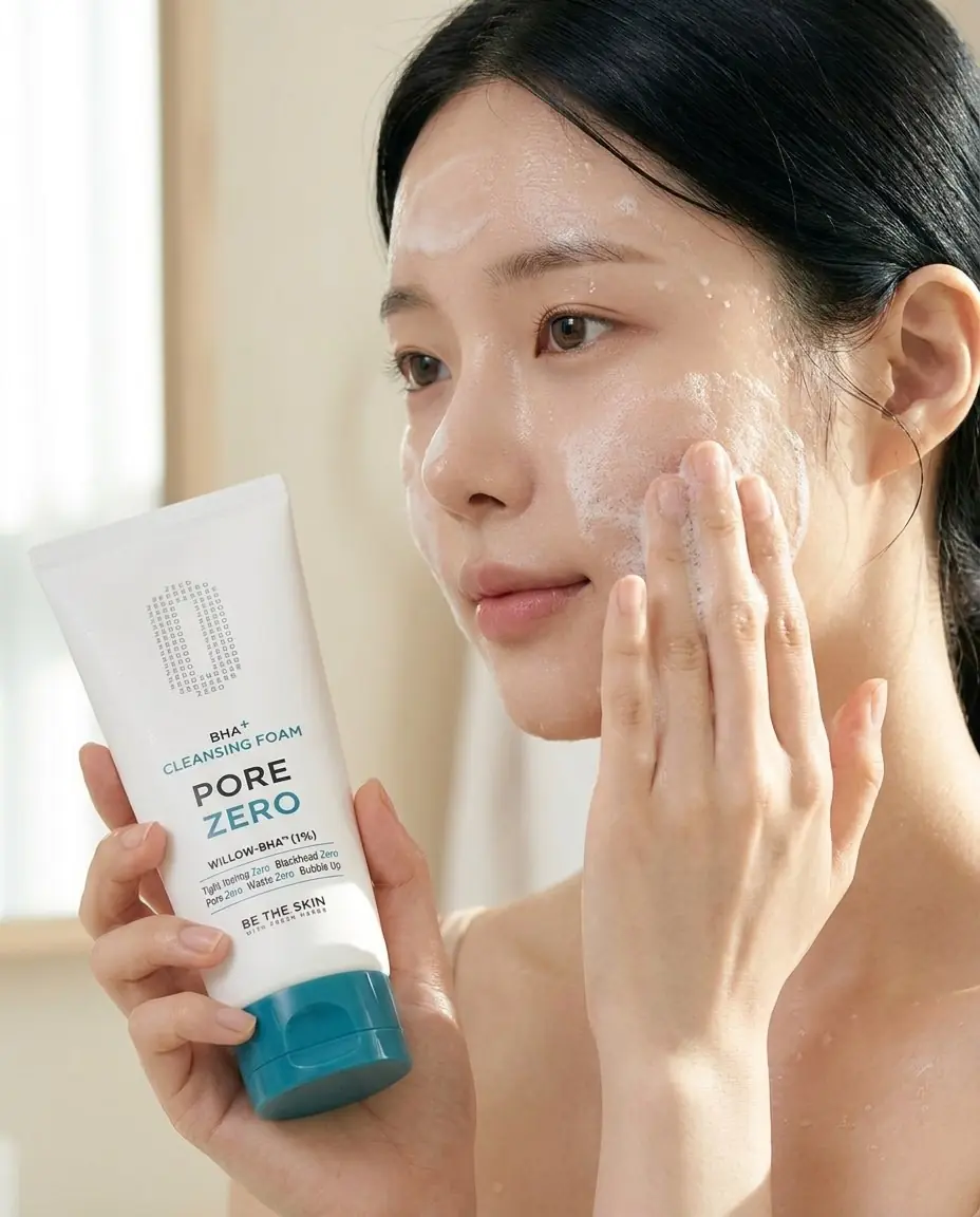 Be The Skin BHA+ Pore Zero Cleansing Foam — Sabah ve Akşam Temizlik