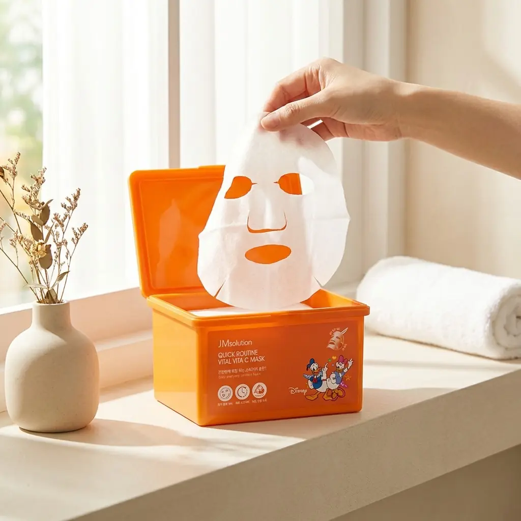 JMSOLUTION Disney Quick Routine Vita C Mask 30 pcs — Disney özel koleksiyon
