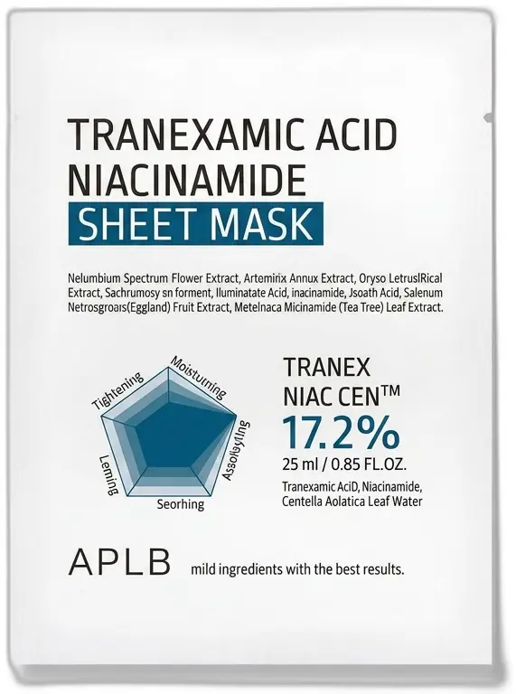APLB Tranexamic Acid Niacinamide Sheet Mask 10 Pcs