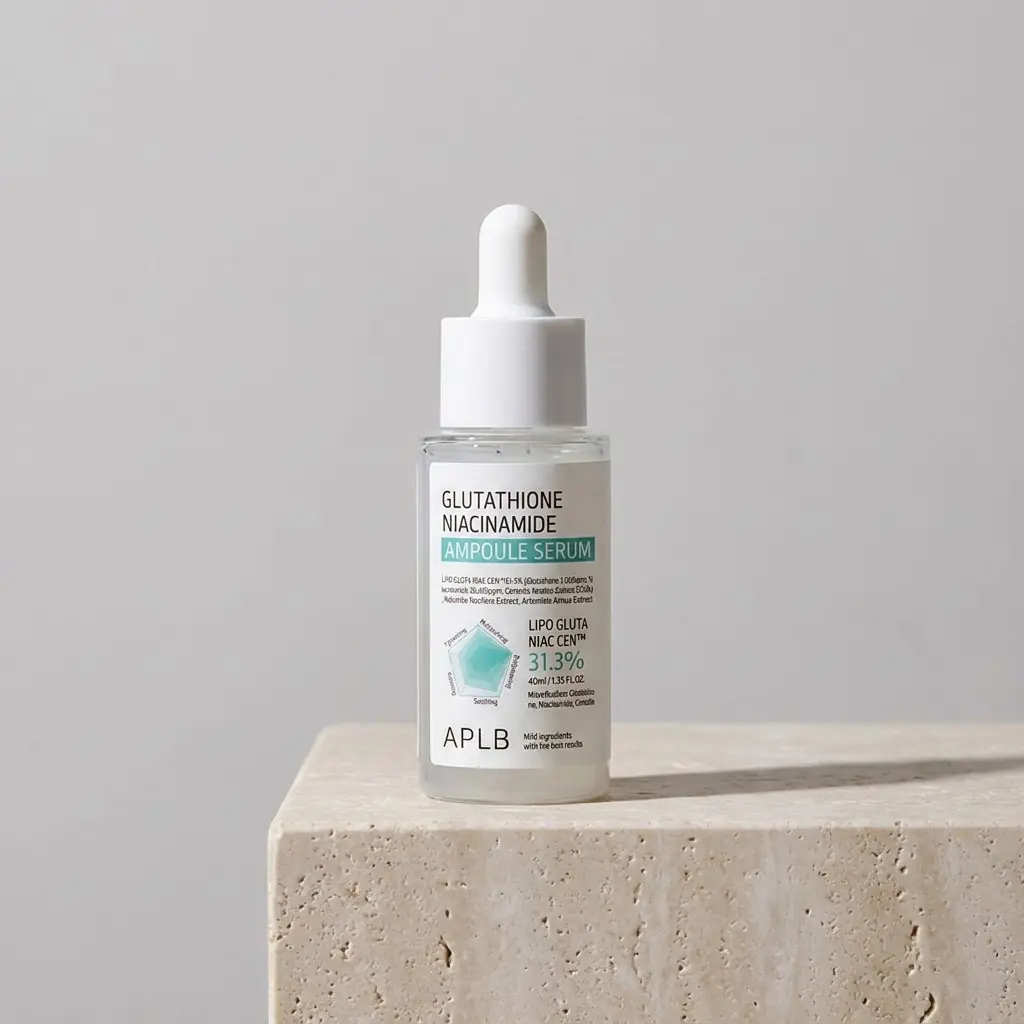 APLB Glutathione Niacinamide Ampoule Serum 40ml — İnce bir kat, dengeli cilt.